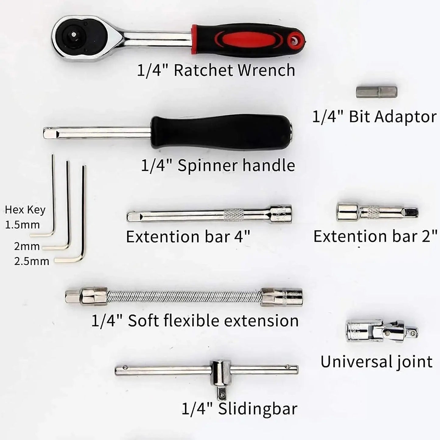 A durable, multi-functional chrome vanadium steel tool kit | CR-V - Socket Set LivSmart