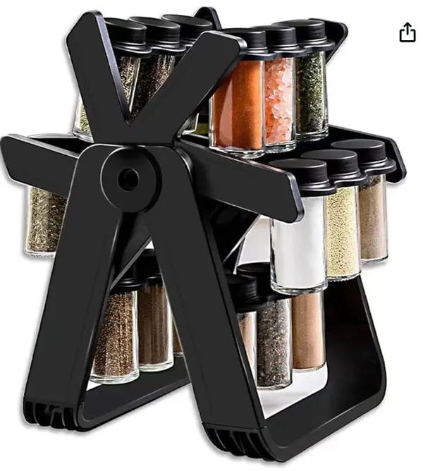 18 Jar Rotating Spice Jar Livsmart