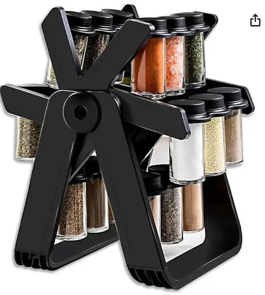 18 Jar Rotating Spice Jar Livsmart
