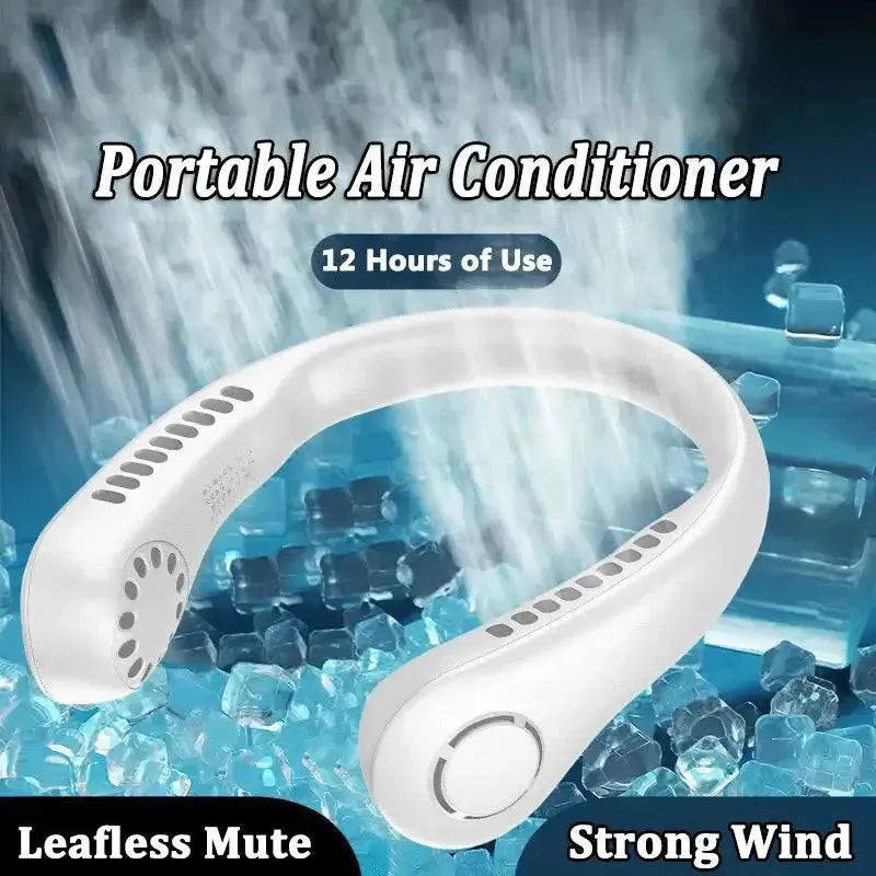 Neck Fan Portable Bladeless | Portable Rechargeable Fan Bladeless Neck Fan (random Color) livSmart