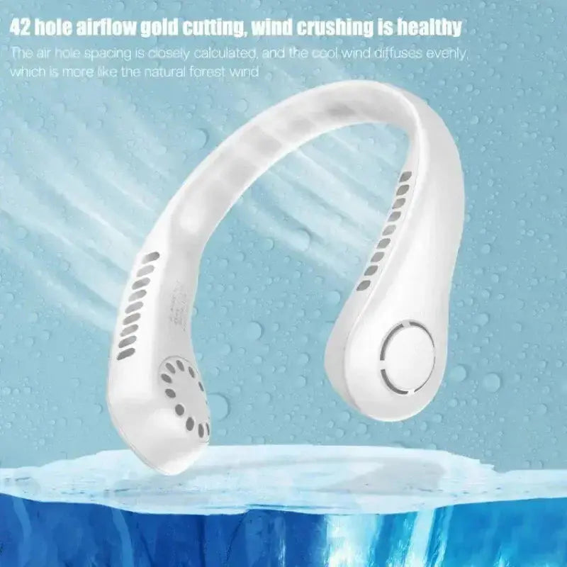 Neck Fan Portable Bladeless | Portable Rechargeable Fan Bladeless Neck Fan (random Color) livSmart