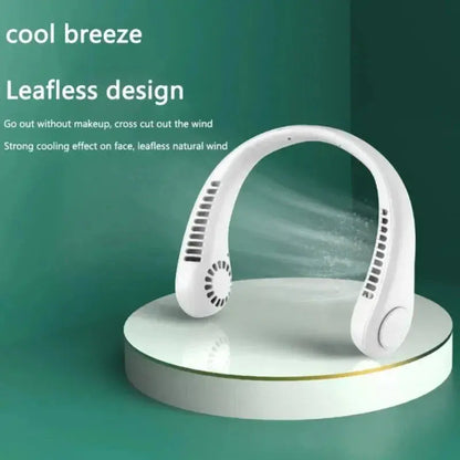 Neck Fan Portable Bladeless | Portable Rechargeable Fan Bladeless Neck Fan (random Color) livSmart