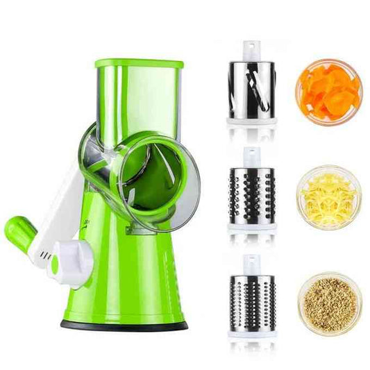 3 in 1 Rotary Cheese Grater Versatile Manual Vegetable Slicer LivSmart