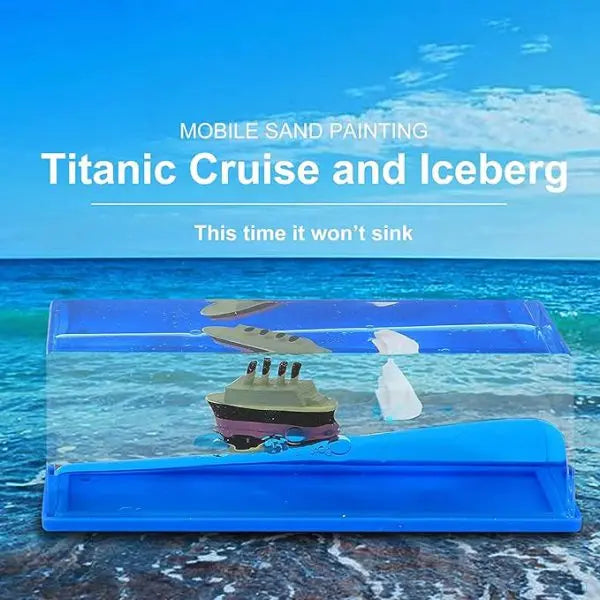 Car Dashboard Cruise Ship Fluid Drift Bottle Boat Floating livSmart