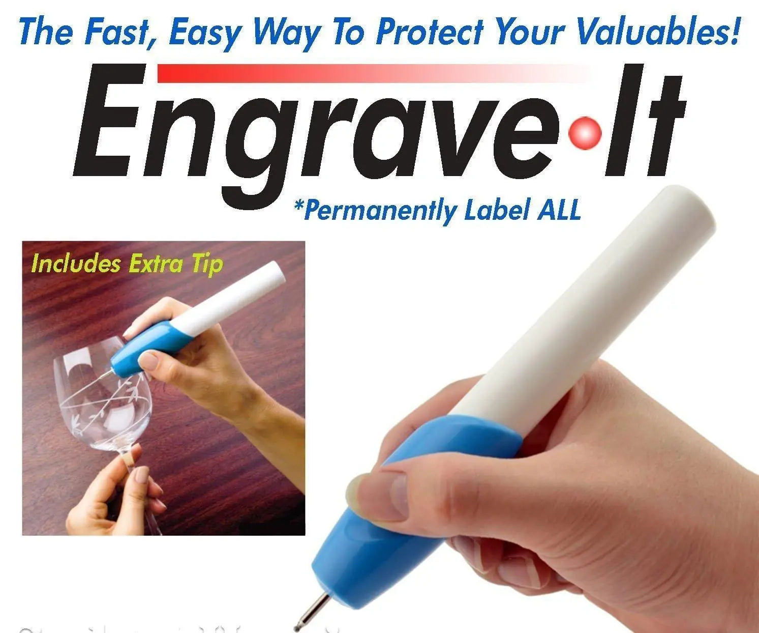 Carving Pen Engraver Machine For Glass, Plastic, Iron, And Steel livSmart