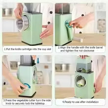 4 In 1 Manual Vegetable Cutter Multifunction Slicer Potatoes Slicer Chopper French Fries Shredders The Grater Kitchen Gadgets
