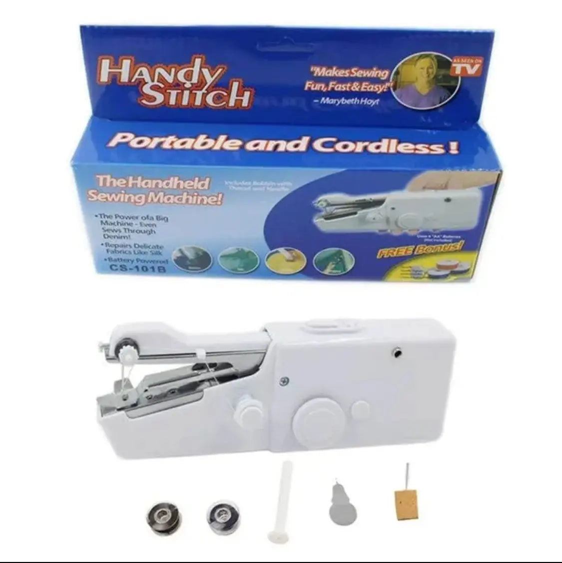 Portable Sewing Machine For Quick Repairs On All Fabrics (battery Powered) livSmart