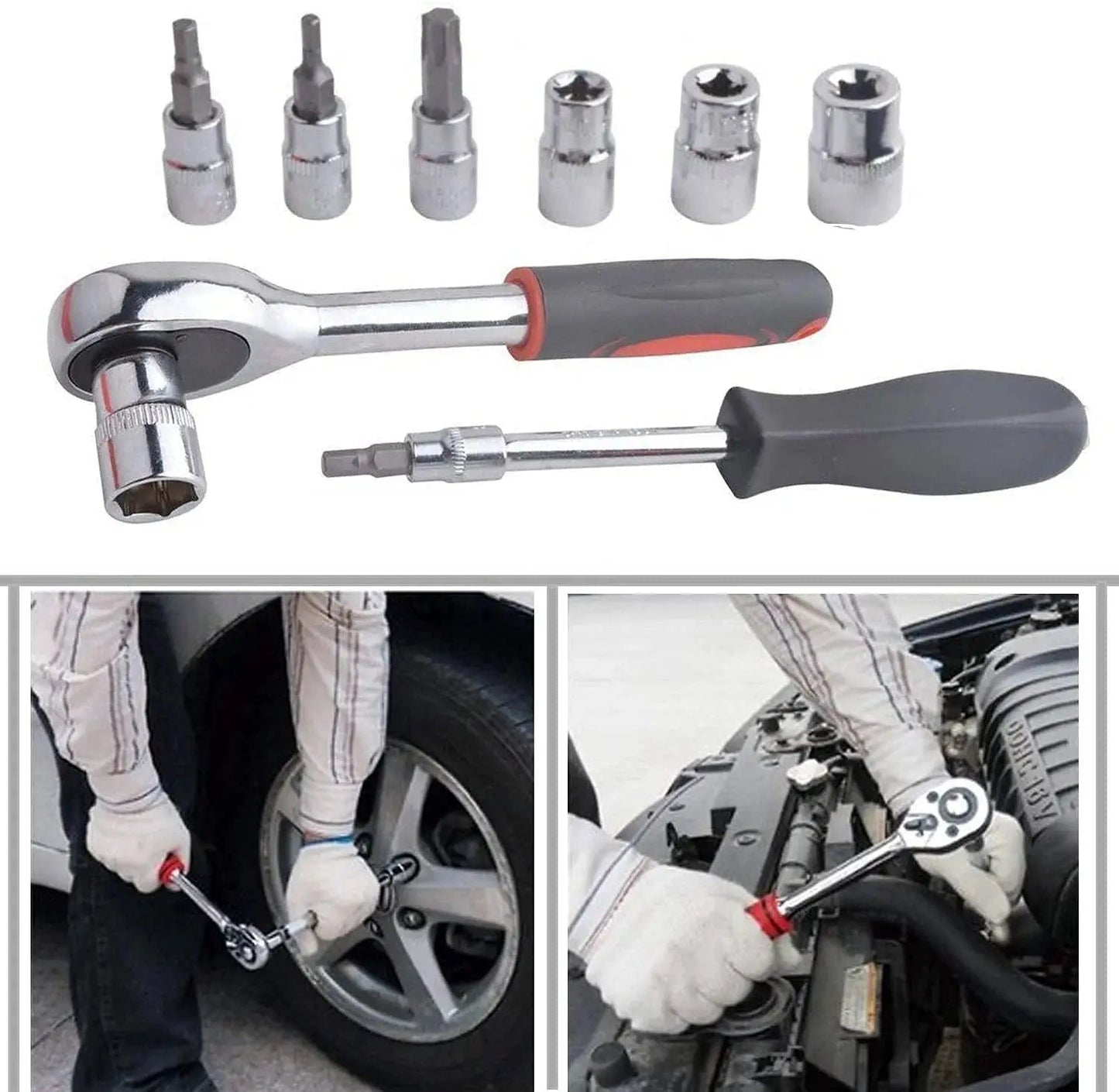 A durable, multi-functional chrome vanadium steel tool kit | CR-V - Socket Set LivSmart