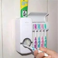 Toothpaste Dispenser Automatic Toothpaste Squeezer And Holder Set livSmart