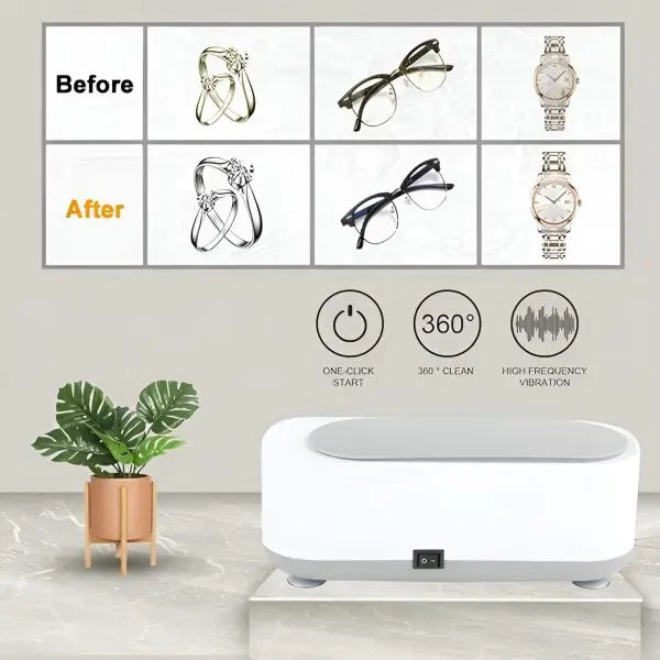 Ultrasonic Cleaner Jewelry Watch Eye Glasses Ring Makeup Brush Cleaning Machine (random Color) livSmart