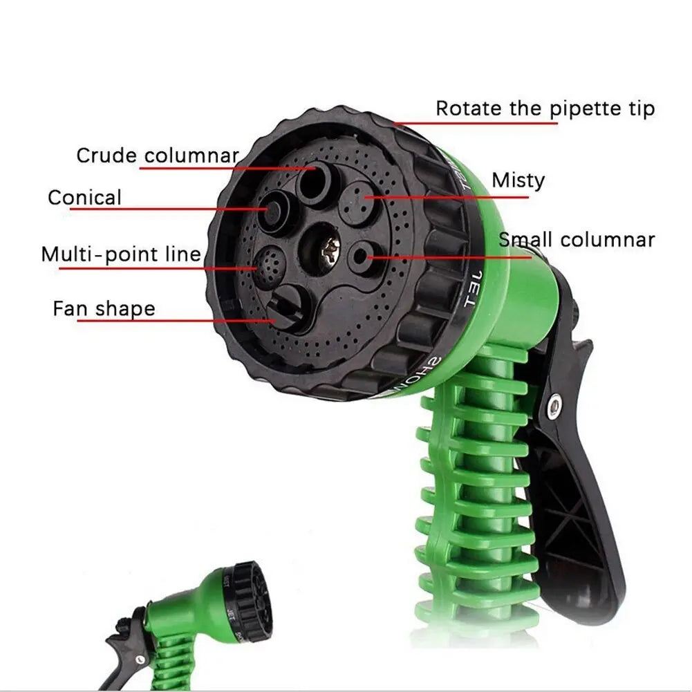100FT Expandable Flexible Plastic Hose Pipe For Cars Garden Watering With SprayGun LivSmart