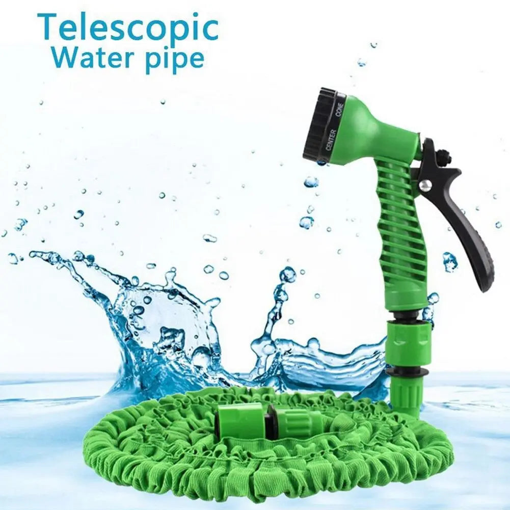100FT Expandable Flexible Plastic Hose Pipe For Cars Garden Watering With SprayGun LivSmart